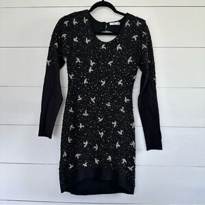 Aje Black Women’s 6 Beaded Bird Dress